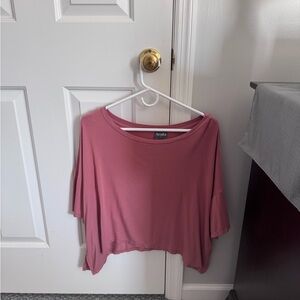 ARULA Women's Mauve Short Sleeve Top